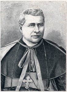 Retrato de Giovanni Simeoni (1816-1892), cardenal italiano. Grabado en “Les Missions Catholiques au XIXeme Siecle” por Louis-Eugene Louvet. Colección privada.
