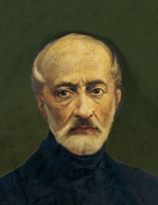 Retrato de Giuseppe Mazzini (1805-1872), político y nacionalista italiano. Pintura anónima