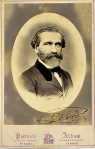 Retrato de Giuseppe Verdi (1813-1901), compositor italiano. circa 1850. Colección privada. Milán de Anonymous Anonymous