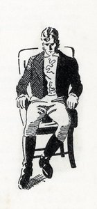 Retrato de Heathcliff, personaje de la novela "Cumbres Borrascosas" de Emily Bronte (dibujo) de Anonymous Anonymous