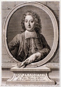 Retrato de Jean Francois Lalouette (1651-1728) compositor y director inglés. Grabado. Siglo XVIII. Colección privada milanesa de Anonymous Anonymous