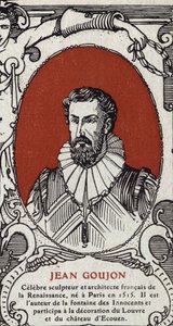 Retrato de Jean Goujon (1510-1567), escultor y arquitecto francés. Grabado de 1914. Colección privada de Anonymous Anonymous