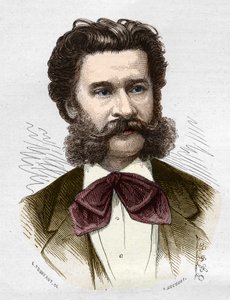 Retrato de Johann II Strauss Jr. (1825-1899), músico austríaco de Anonymous Anonymous