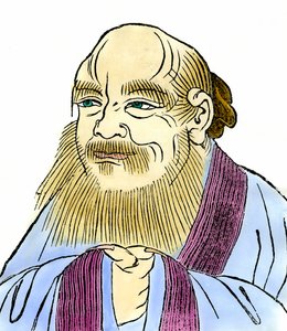 Retrato de Lao Tseu (605 - 520 a.C.) filósofo chino