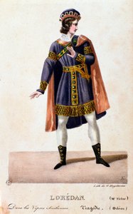 Retrato de Loredan en I vespri siciliani (Las vísperas sicilianas) ópera de Giuseppe Verdi de Anonymous Anonymous