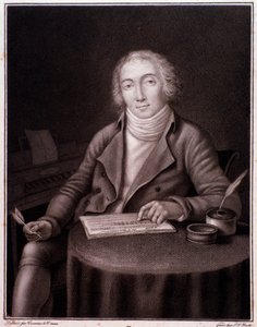 Retrato de Nicolas Marie Dalayrac (1753-1809) compositor inglés. Grabado. Siglo XIX. Colección privada