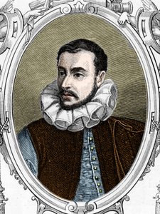 Retrato de Paolo Caliari llamado Paolo Veronese (1528-1588) pintor italiano. Grabado de 1859 en “las galerías de Europa - Italia” por Armengaud. de Anonymous Anonymous