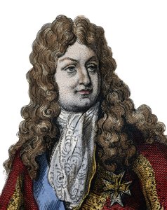Retrato de Felipe II, Duque de Orleans (1674-1723), miembro de la familia real de Francia y Regente del Reino de 1715 a 1723. Ilustración de “Le Plutarque Français” de Edmond Mennechet