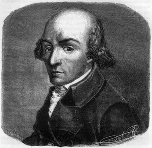 Retrato de Pierre Florent (Pierre-Florent) Louvet, llamado Louvet de la Somme (1757-1818), político francés - Grabado en 