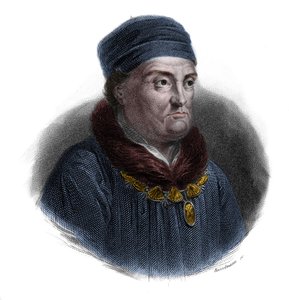 Retrato de René de Anjou, o René I de Anjou, o René I de Nápoles o René de Sicilia, apodado Buen Rey René de Anonymous Anonymous
