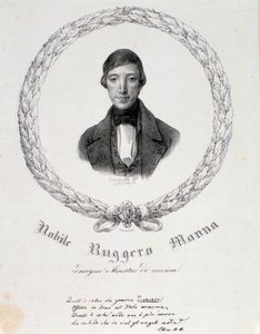Retrato de Ruggero Manna (litografía)