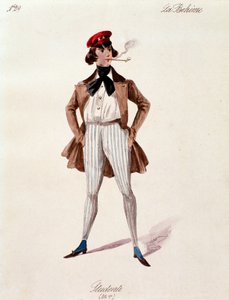 Retrato de un estudiante, de La boheme de Puccini (1892-1895) de Anonymous Anonymous