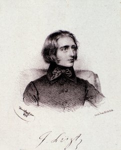 Retrato del compositor húngaro Franz Liszt (1811-1886) de Anonymous Anonymous
