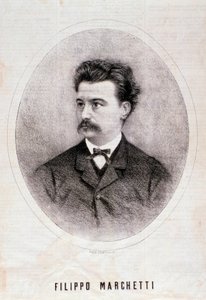 Retrato del compositor italiano Filippo Marchetti (1831-1902) de Anonymous Anonymous
