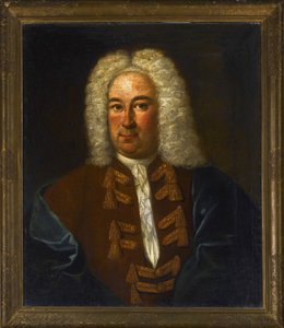Retrato del compositor Georg Friedrich Handel (Haendel) (1685-1759)