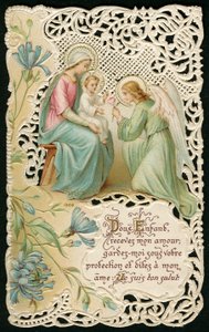 Oración al Niño Jesús (cromolitografía) de Anonymous Anonymous