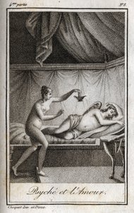 Psique y el Amor. Grabado de 1819 en 