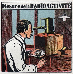Radio: medición de la radiactividad. Ilustración anónima de 1925. Colección privada.