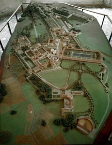 Arte romano: modelo reducido de la Villa Adriana (Hadrian)