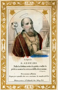 San Anselmo (grabado) de Anonymous Anonymous