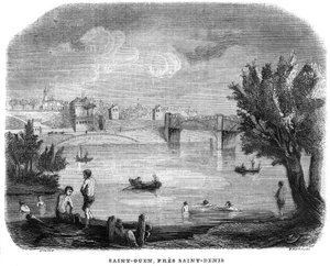 Saint Ouen (Saint-Ouen) cerca de Saint-Denis (Saint-Denis) en 1858. de Anonymous Anonymous