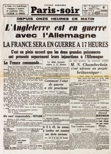 Segunda Guerra Mundial (1939-1945) - Segunda Guerra Mundial (SGM o WW2): París por la tarde del 4 de septiembre