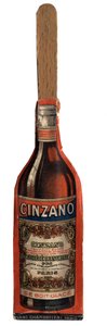 Pequeño abanico publicitario, objeto derivado de la promoción de la marca de vermut Cinzano, vino aperitivo italiano. Principios del siglo XX. Colección privada de Anonymous Anonymous