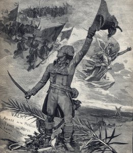 Estatua del General François Christophe Kellerman (1735-1820) general francés, vencedor de la Batalla de Valmy (20 de septiembre de 1792): "¡Viva la nación!". Grabado en "Le petit parisien" el 14/09/1892. Colección privada de Anonymous Anonymous