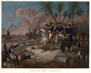 La batalla de las Pirámides (3 termidor Año VI, 21 de julio de 1798) de Anonymous Anonymous