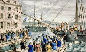 La Fiesta del Té de Boston: Destrucción del té en el puerto de Boston de Anonymous Anonymous