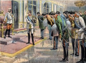 El Jubileo de Francisco José I (1830-1916) Emperador de Austria. Grabado del periódico "Le Petit Parisien"