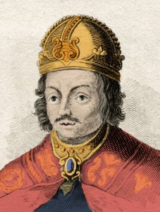 El rey de Castilla Alfonso X el Sabio (1221-1284) Grabado del siglo XIX. Milanés de Anonymous Anonymous