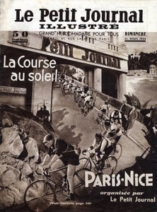 La carrera ciclista París-Niza organizada por el pequeño periódico. Portada de “Le petit journal” del 31/03/1935. Colección privada de Anonymous Anonymous