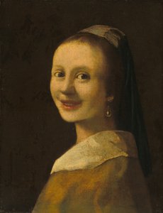 La chica sonriente, c.1925 (óleo sobre lienzo) de Anonymous Anonymous