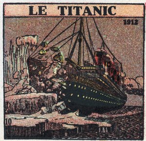 El T.S.F.: el hundimiento del Titanic en 1912. Mensajes de socorro fueron enviados desde el puesto T.S.F. del barco después de chocar con un iceberg. Ilustración anónima de 1925. Colección privada. de Anonymous Anonymous