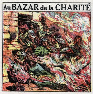 El cinematógrafo: el incendio del cine del "Bazar de la Charité" dejó más de 100 muertos en 1897 en París. Ilustración anónima de 1925. Colección privada.