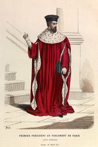 El primer presidente del Parlamento de París en el siglo XVI bajo el reinado del rey Enrique III de Anonymous Anonymous