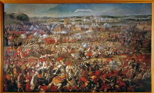 El sitio de Viena en 1683 por los otomanos. Pintura anónima. Siglo XVII Viena. Museo de Historia del Arte de Anonymous Anonymous