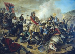 El soldado Juan de Urbieta capturando al Rey Francisco I de Francia en la Batalla de Pavía el 24 de febrero