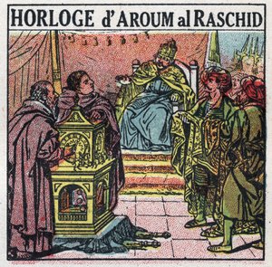 Tiempo: Haroun al-Rashid, Califa de los Abasíes (763 o 766-809). Ilustración anónima de 1925. Colección privada. de Anonymous Anonymous