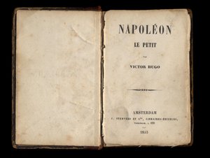 Portada de “Napoleón el Pequeño”, panfleto político de Victor Hugo sobre Louis-Napoleon Bonaparte (Napoleón III). 1855. de Anonymous Anonymous