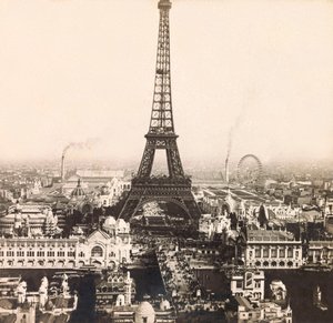 Exposición Universal de 1900 en París: Vista panorámica del Campo de Marte - colección privada de Anonymous Anonymous