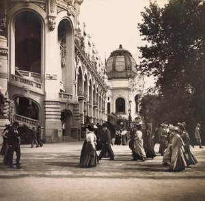 Exposición Universal de 1900 en París: Vista tomada en el Campo de Marte - colección privada de Anonymous Anonymous