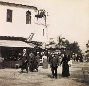 Exposición Universal de 1900 - Exposición Universal de 1900 en París: La calle de El Cairo - colección privada de Anonymous Anonymous