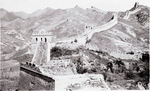 Vista de la Gran Muralla China Fotografía de principios del siglo XX - Colección privada