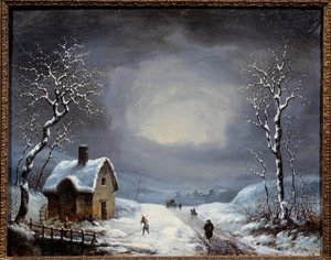 Paisaje de invierno. Pintura anónima. Siglo XIX Colección privada de Anonymous Anonymous
