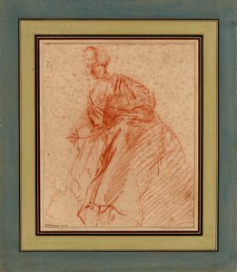 Mujer leyendo (dibujo)