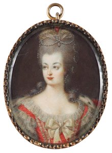 Retrato de la Reina María Antonieta de Francia (1755-1793) de Anonymous Anonymous