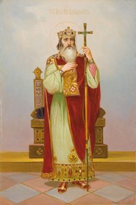 San Gran Duque Vladimir Svyatoslavich, principios del siglo XX de Anonymous Russian icon painter