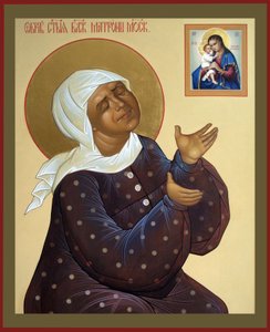 Santa Matrona de Moscú, siglo XX de Anonymous Russian icon painter